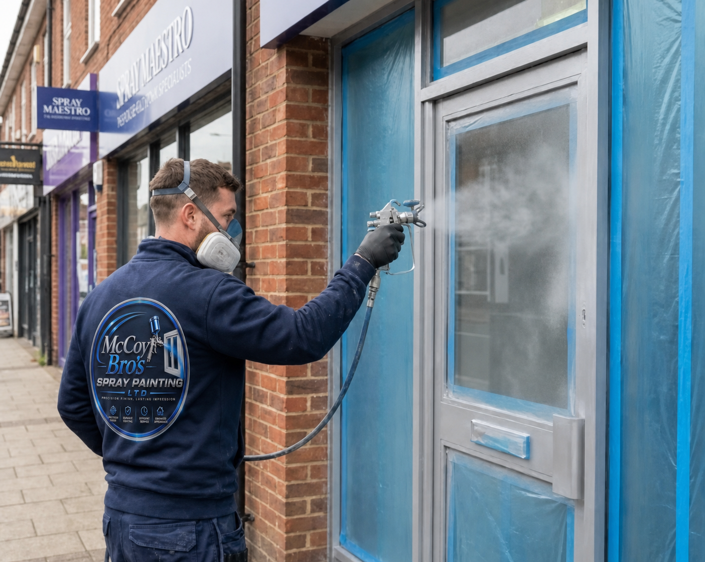 Commercial shop front spraying in Limerick City