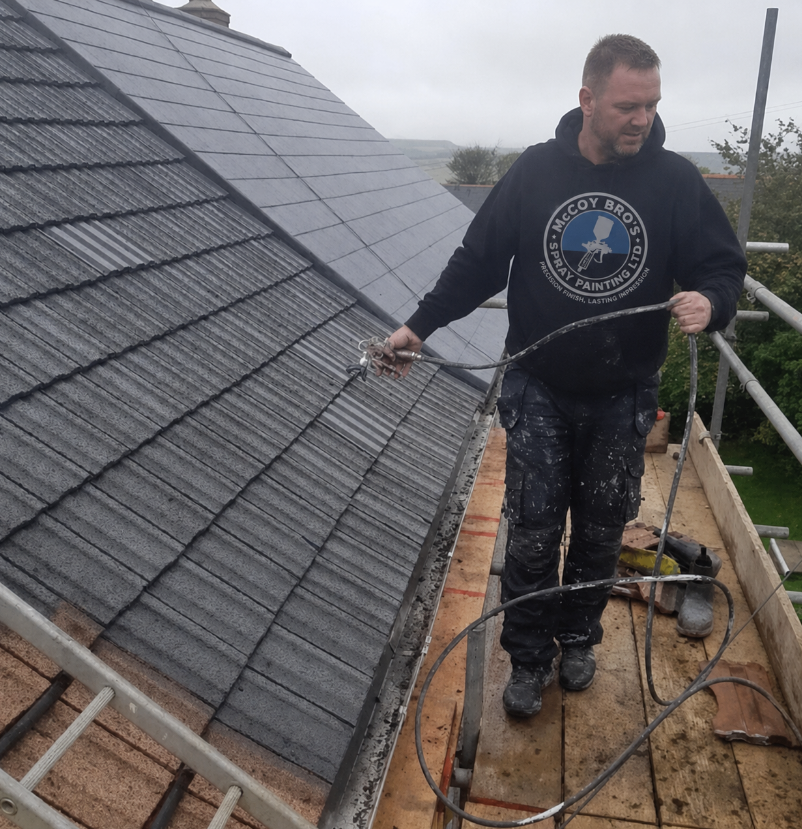 Roof tile spraying and coating service